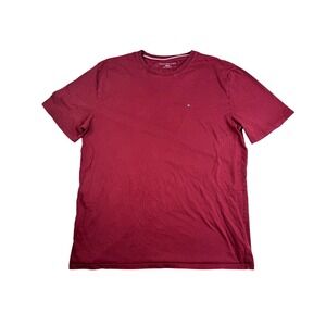 Tommy Hilfiger Mens XXL T-Shirt Short Sleeve Casual‎ Top in Red